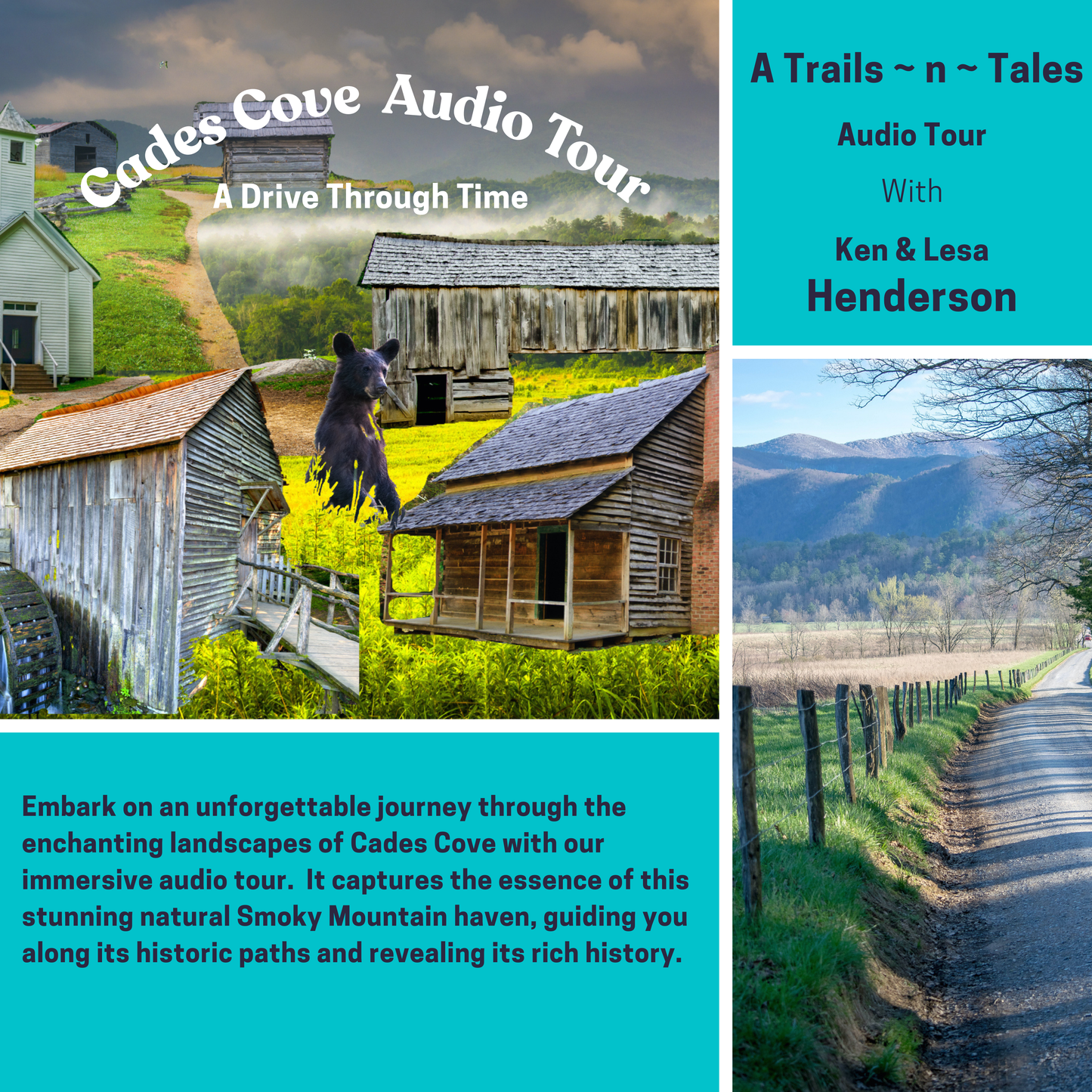 Cades Cove Driving Tour & Audio Narration Digital Download