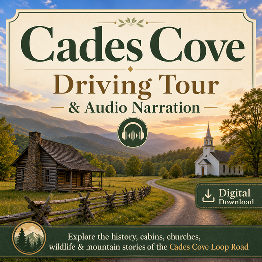 Cades Cove Driving Tour and Audio Narration digital download for visitors to the Great Smoky Mountains